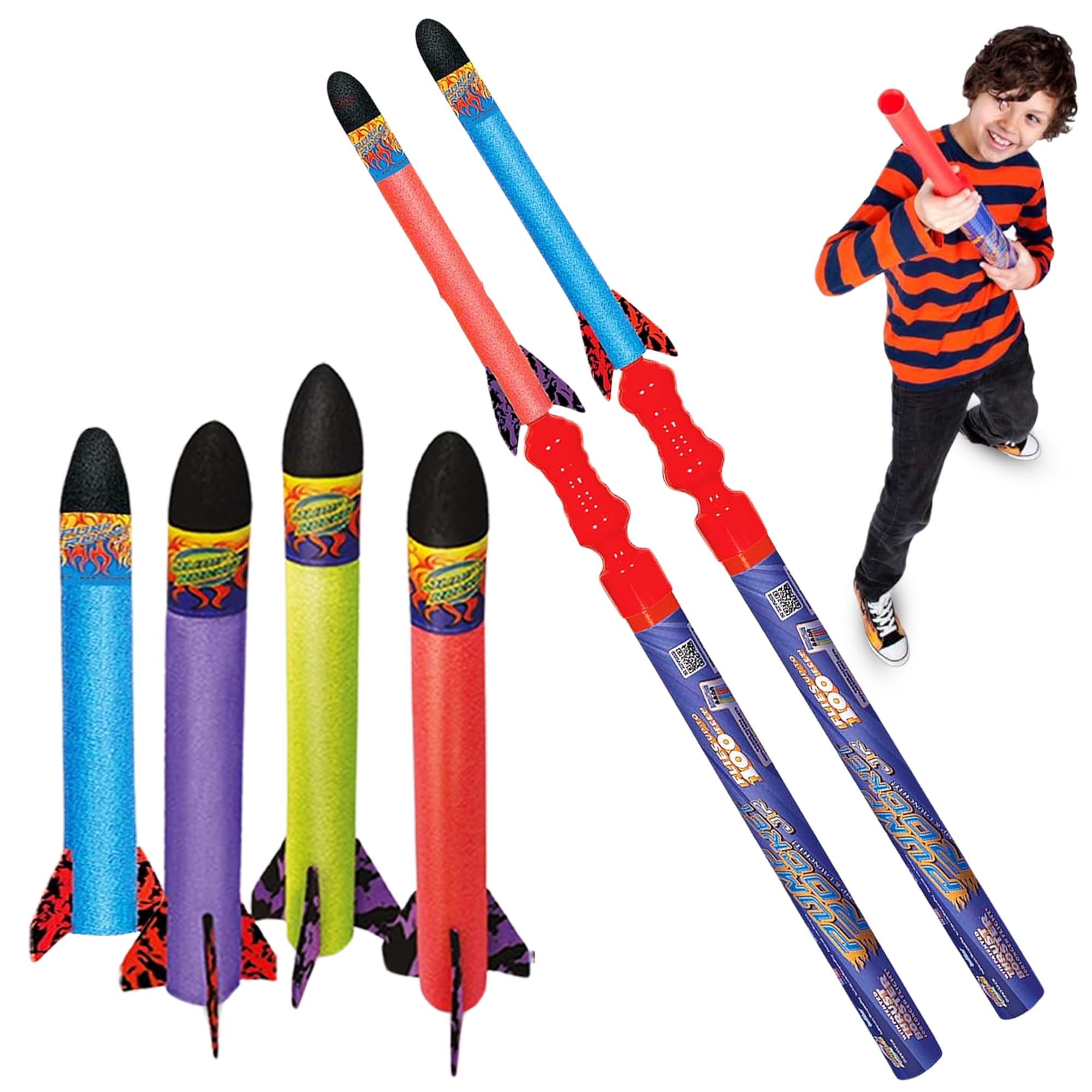 Geospace Pump Rocket JR Combo Battle Pack (includes 2 Launchers + 6 JR Rockets)