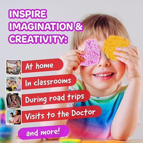 Miniatura 4 de IMPRESA - Monkey Foam de The Original Monkey Noodle -Juguetes sensoriales esponjosos para niños con necesidades especiales, fomenta la creatividad y