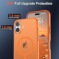 Vista 987 de SUPFINE Funda magnética para iPhone 11 (compatible con MagSafe) (protección contra caídas de grado militar), translúcida mate a prueba de golpes