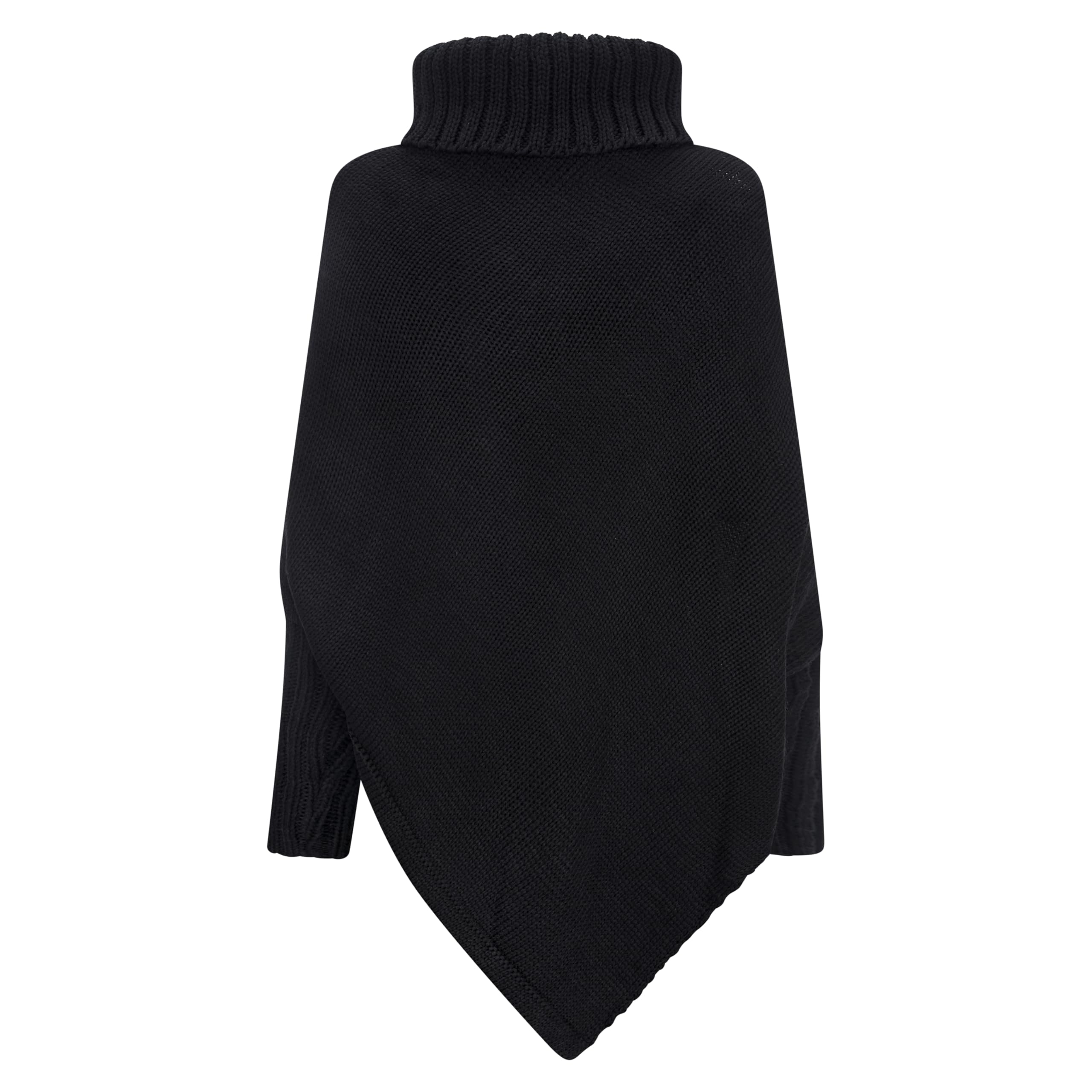 Mississhop Poncho Strick Sweatshirt Pullover Umhang Überwurf