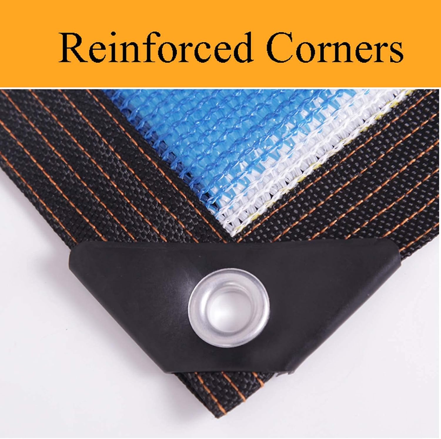90% Sunblock Shade Cloth Net 2x2m/7x7ft, Shade Mesh Tarps for Greenhouse, UV-Resistant Protection Outdoor Shade Screen, Garden Shade Nettting, Taped Edge with Grommets