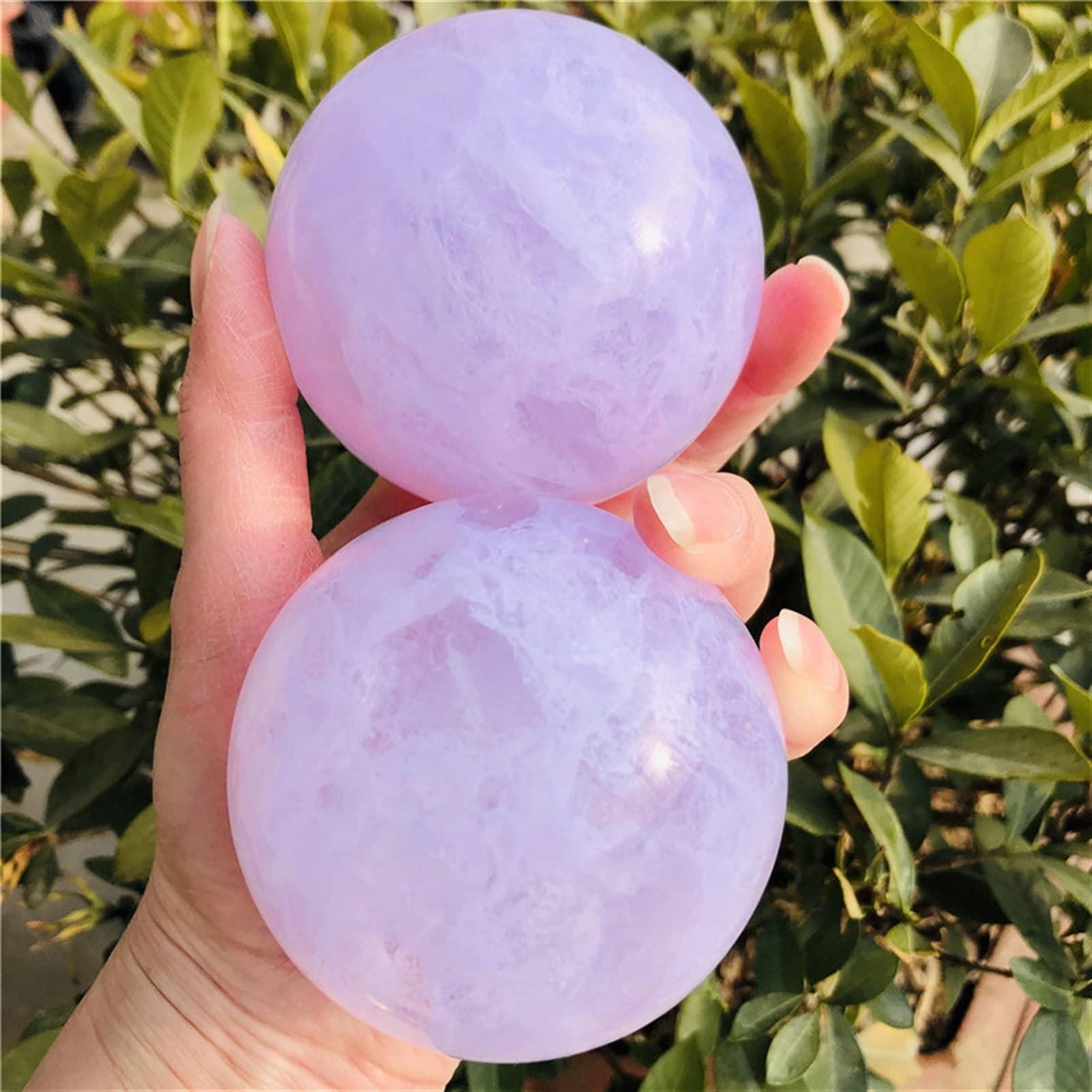 7cm Natural Crystal Ball Quartz Stone Rock Melt Polvere Piena Feng Shui Energy Ball Reiki Decorazione