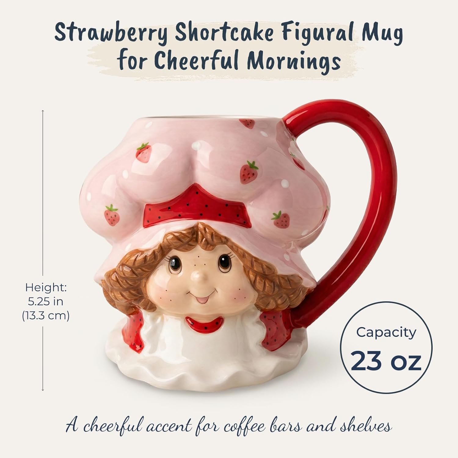 Strawberry Shortcake Figural Mug created by Blue Sky Clayworks