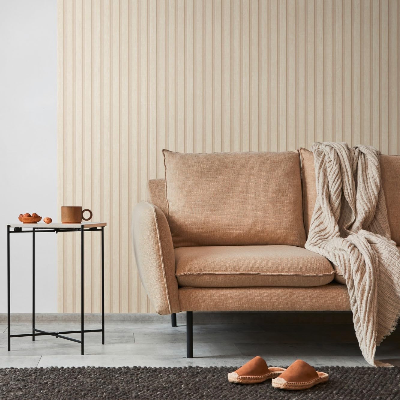 A.S. Création Wallpaper Wood Panels - Black, Brown - Stone Wallpaper 395.99in x 27.56in Made in Germany - 391096