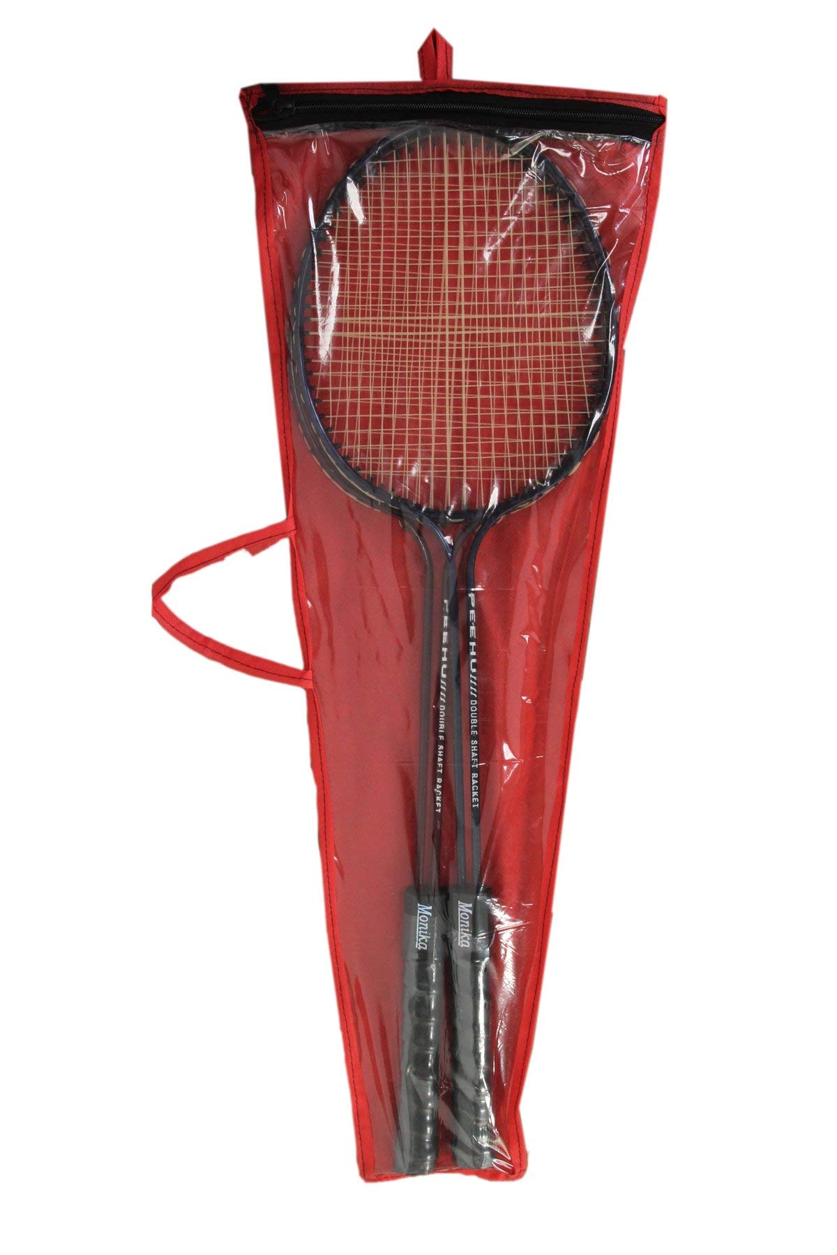 Star X Unisex Steel Badminton Racket Set of 2 Pc (Blue)