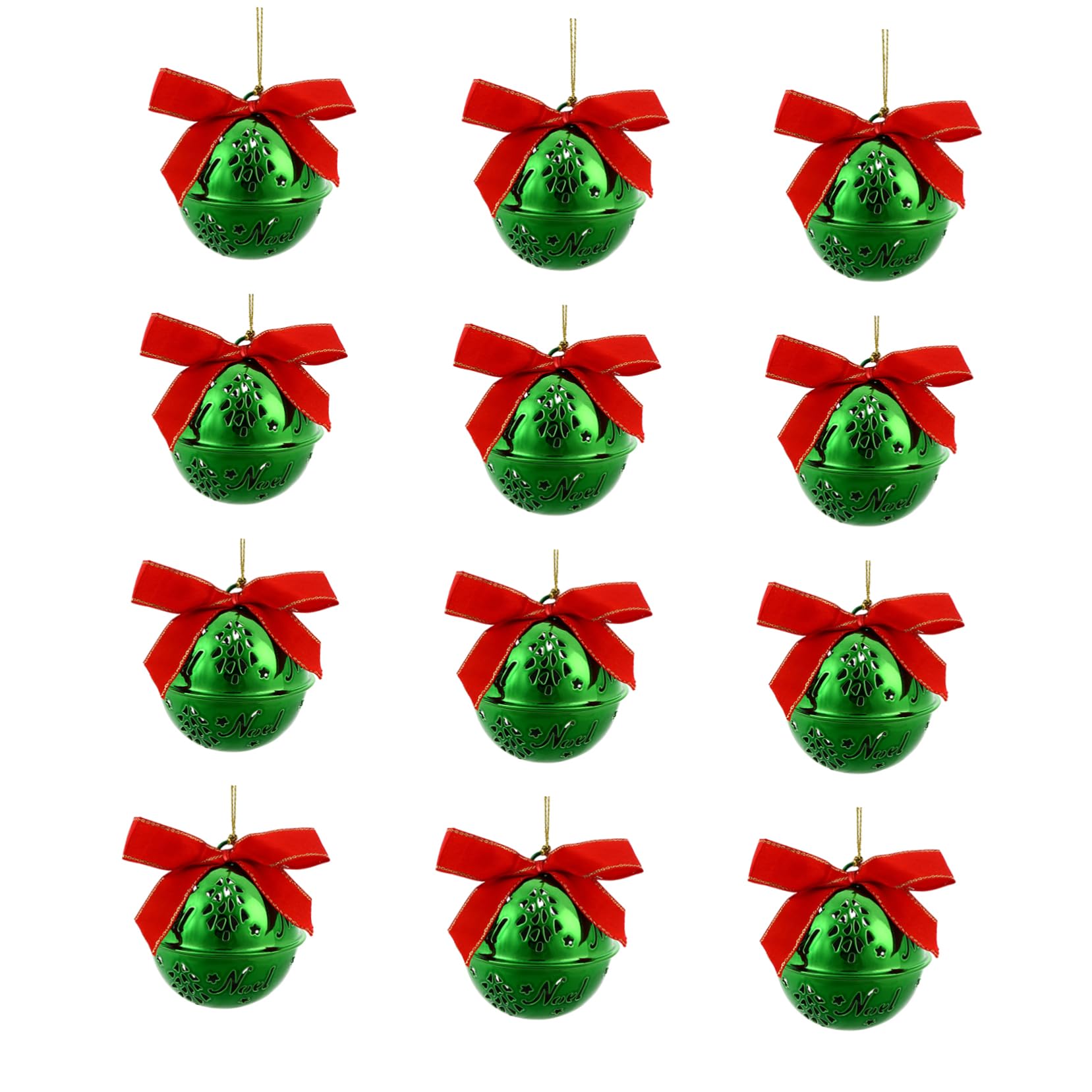 12pezzi Pendenti Decorazione Albero Di Natale Forma Di Campanella Ornamento Da Appendere Decorazione Da Appendere Per Casa
