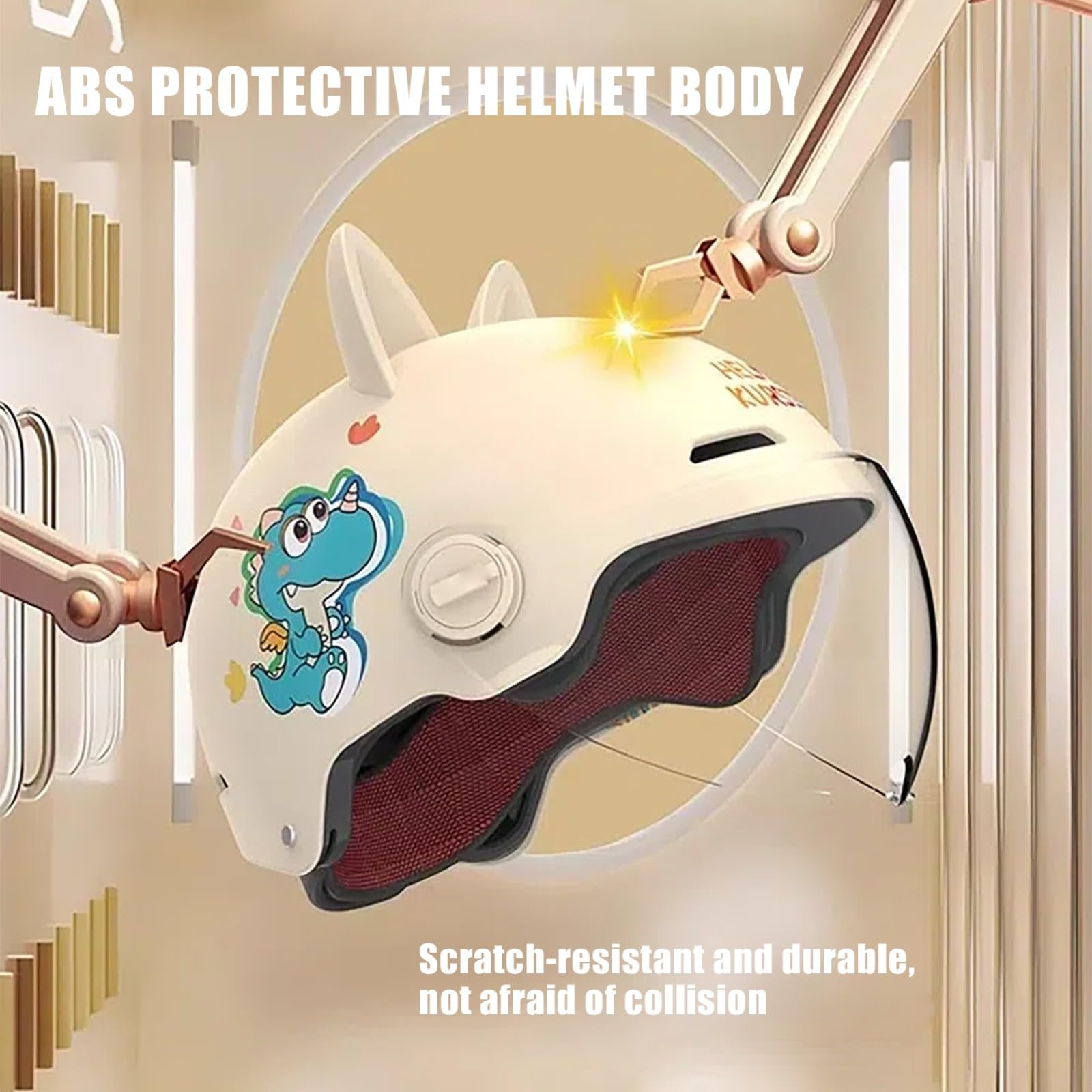 Casco De Ciclomotor para Niños, Casco De Scooter con Visera para Niños Y Niñas De 3 A 16 Años, Casco De Moto Abierto para Niños, Homologado Según La Norma ECE 22.06