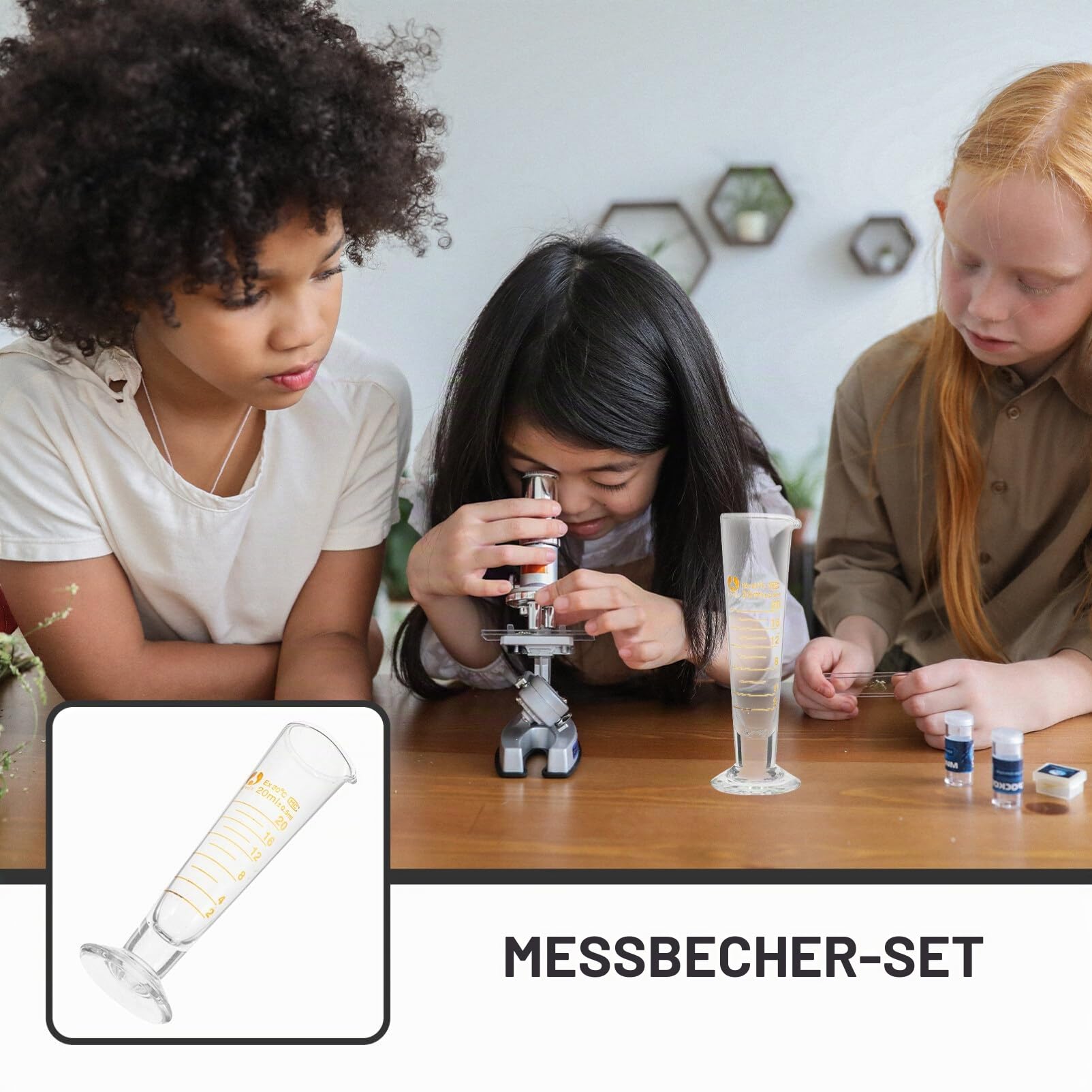 iplusmile Labor-Messbecher 20 Ml Borosilikatglas Dreieckiger Glasbecher Mit Sichtbaren Skalierungen Für Präzise Wissenschaftliche Messungen Und Laboranwendungen