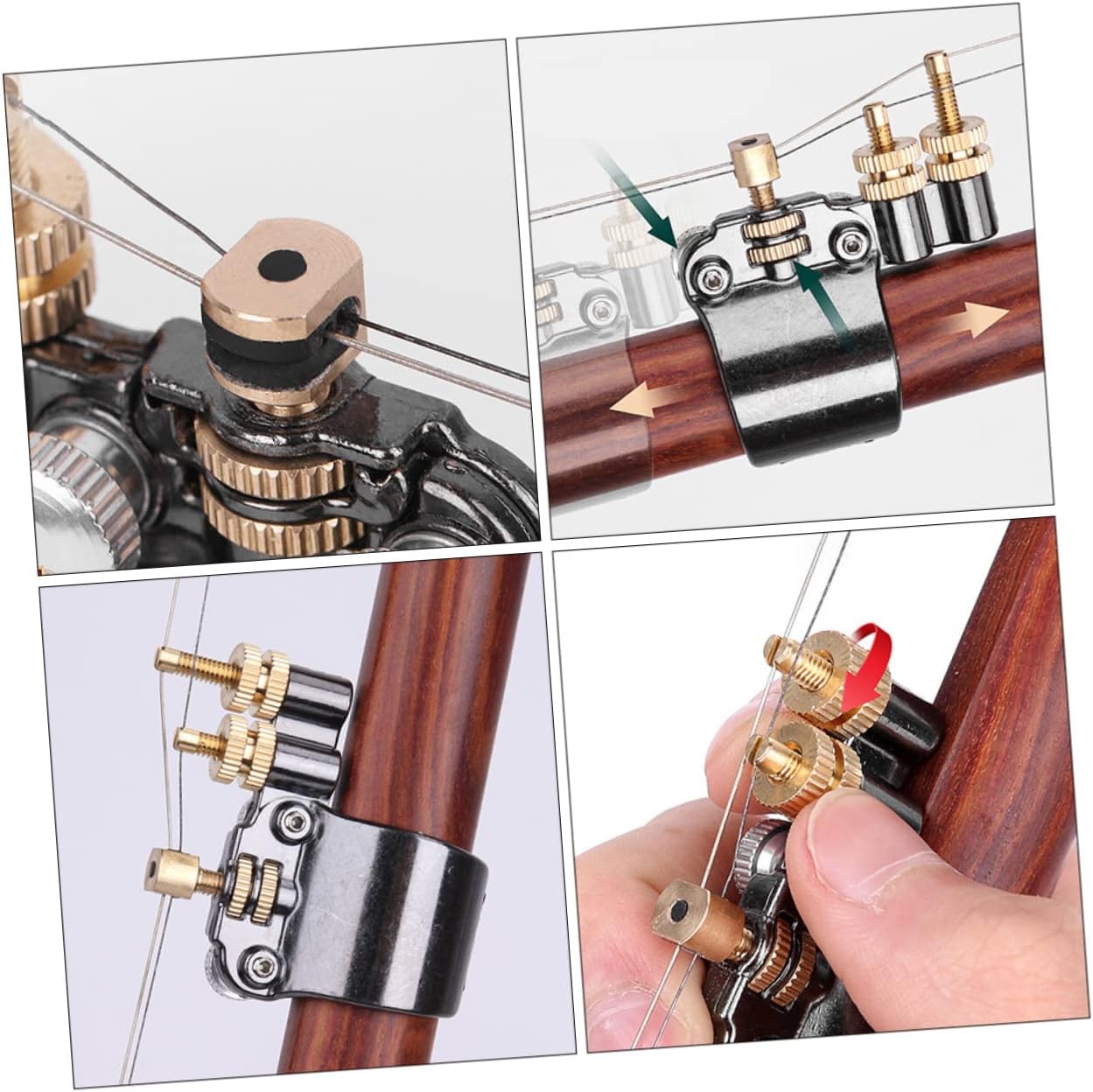 Mikinona Convenient Multipurpose Erhu String Adjusters Fine Tuners for Erhu Instruments Erhu Accessories