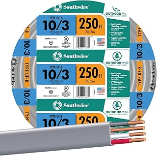 SOUTHWIRE COMPANY #13059155 250' 10/3 W/G UF Cable