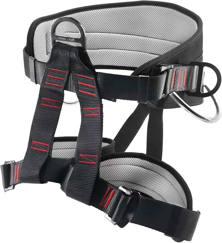 Climbing Harness, Mountaineering Rock Climbing Harness, Half Body Harness for Rappelling Fire Rescuing Tree Climbing