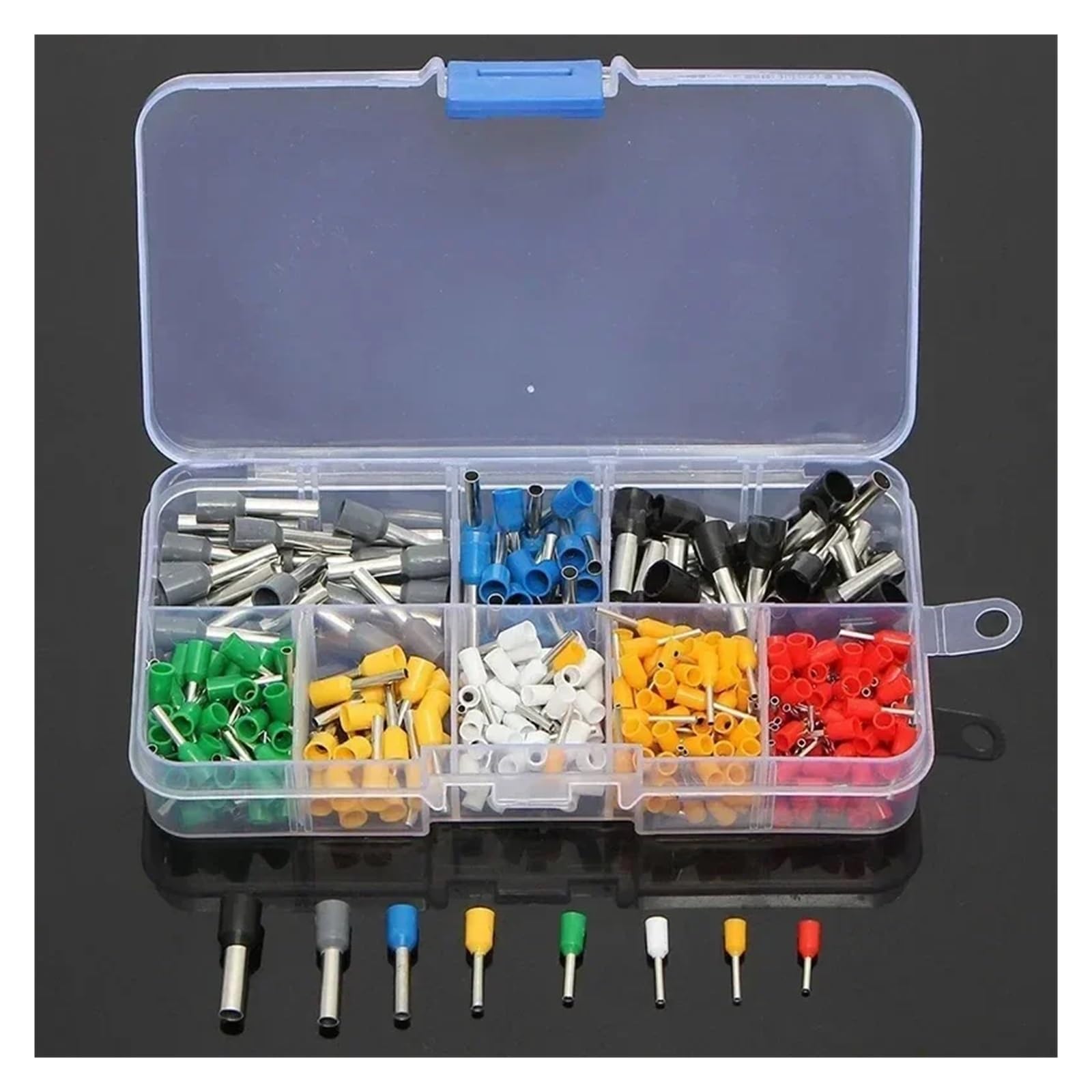 VWWJCCRO 400Pcs VE Crimp Terminals,Wire Insulated Terminator,Block Cord End Connector,Electrical Tube Terminal