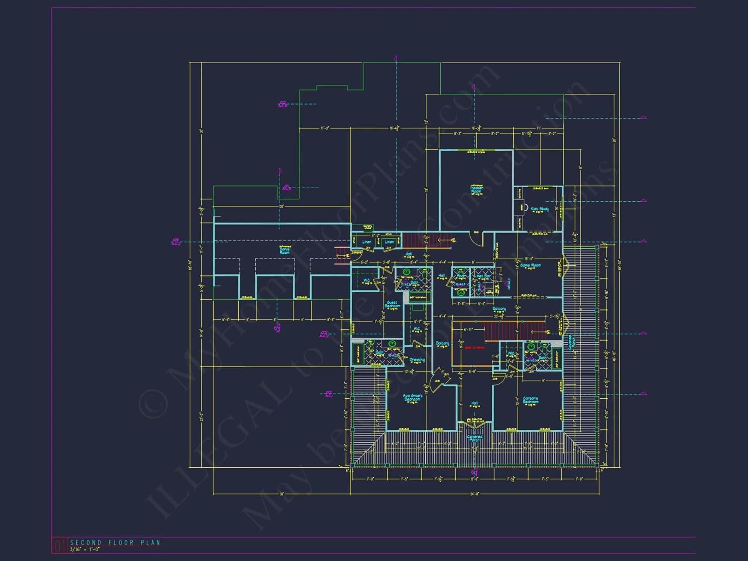 16-1831 HOUSE PLAN - Elegant House Plan with Floor Plans and Blueprint Designs