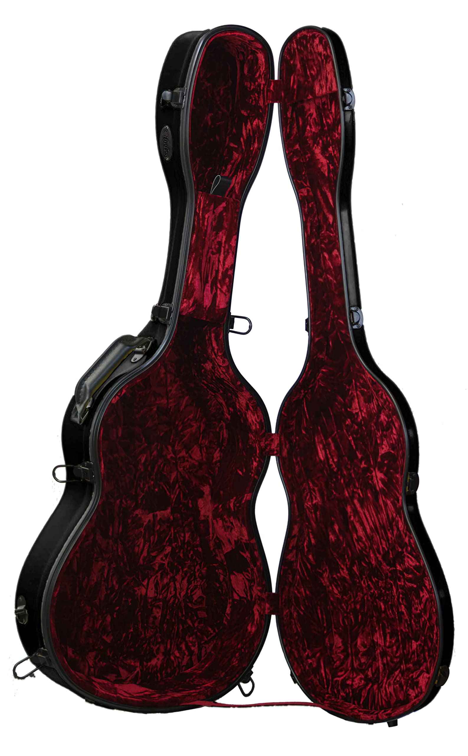 cibeles Estuche Alta Gama de Fibra para Guitarra Clásica o Flamenca, Marca (Negro)