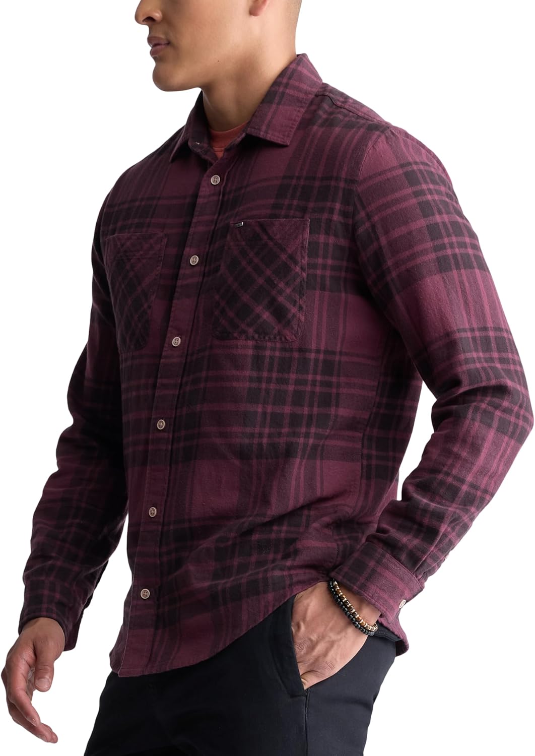 Buffalo David Bitton Mens Long Sleeve Plaid Button Down - Image 2