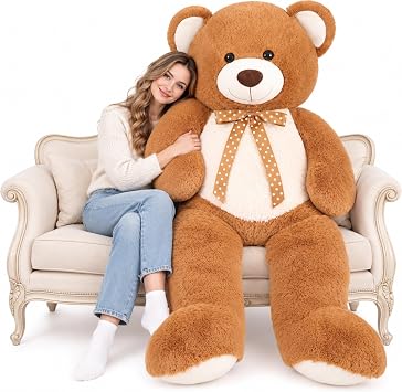 MaoGoLan Giant Teddy Bear Stuffed Animal, 47 Brown