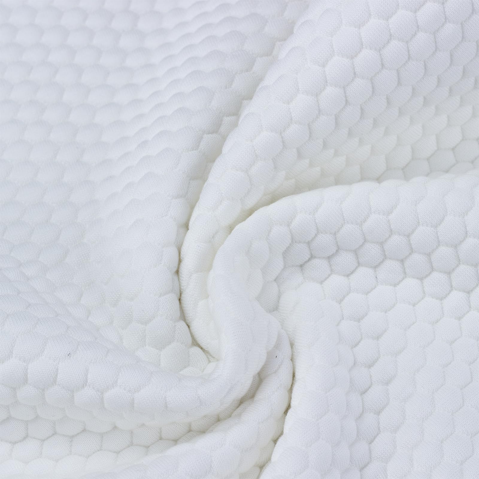 Talatex Paquete de 2 fundas de almohada Tencel, transpirables, refrescantes y ultra silenciosas, con cierre de cremallera, tamaño estándar/Queen/King, color blanco
