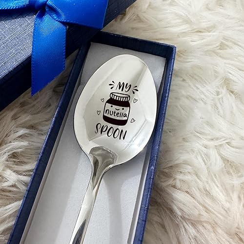 Miniatura 3 de Funny My Nutella Spoon - Cuchara grabada de acero inoxidable, helado de café, cumpleaños, Navidad, Día de San Valentín, Acción de Gracias, Día de la