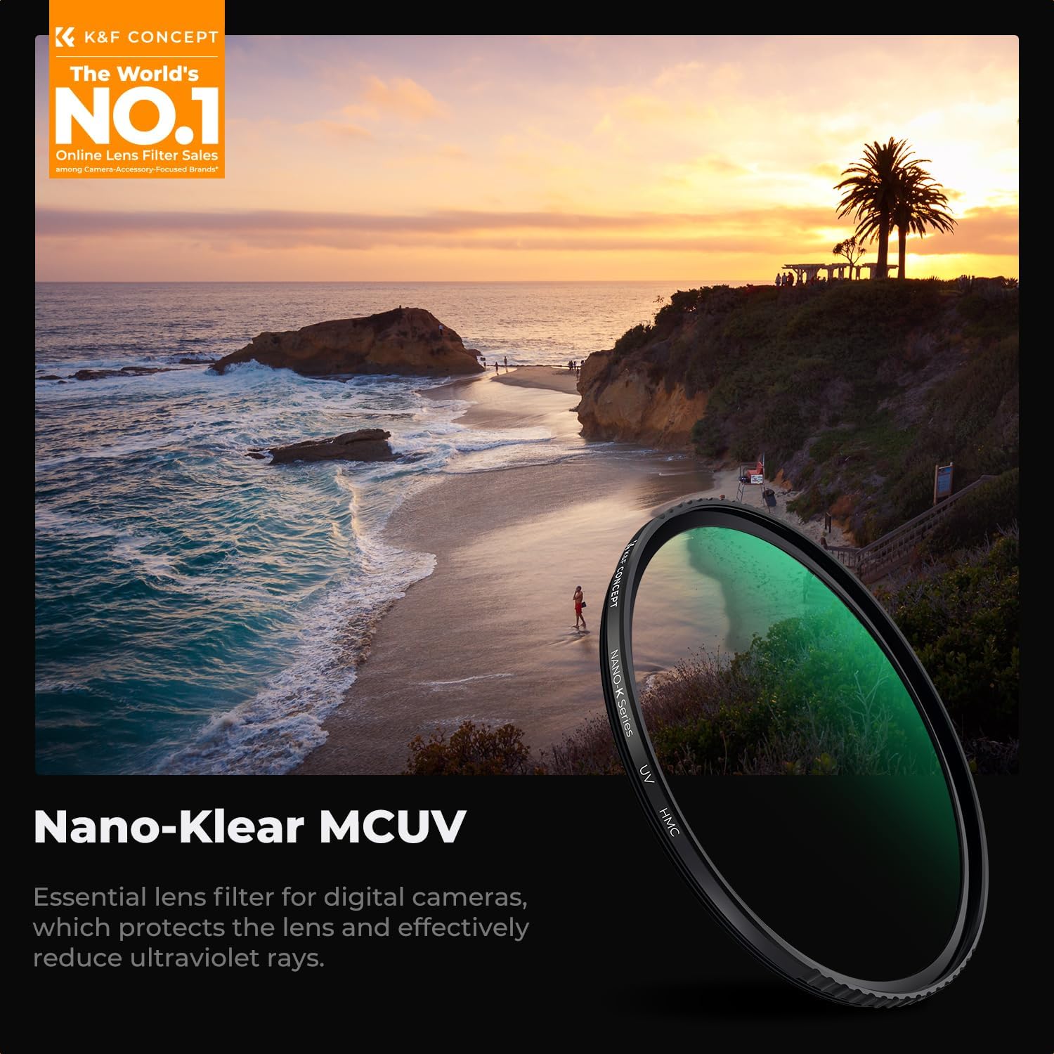 K&F CONCEPT 86mm MC UV Protection Filter Slim Frame with 18-Multi-Layer Coatings for Camera Lens (K-Series)