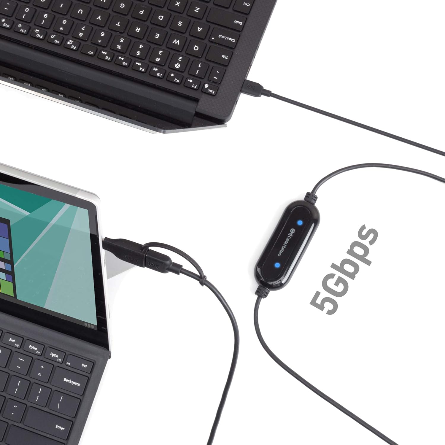 Data transfer speed comparison: 5Gbps