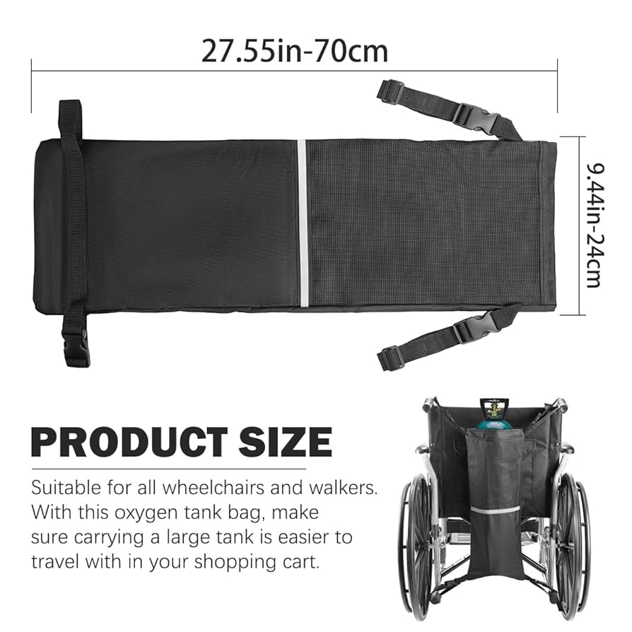 車椅子(酸素ボンベ入れ付き) Amazon.co.jp: LOL-FUN 調節可能なストラップ付き 車椅子用