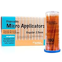 Vista 9 de LA MIERE 400pcs cepillos micro dentales de los aplicadores finos, microswabs disponibles superfino 4.9 ft m blanco