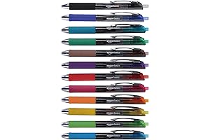 Amazon Basics Retractable Fine Point Colored Gel Pen Set