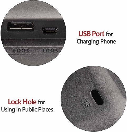 Miniatura 5 de Yescom Reloj de día digital de 10 "con pantalla grande, 8 alarmas, demencia, calendario, para personas mayores, con problemas de visión, color negro