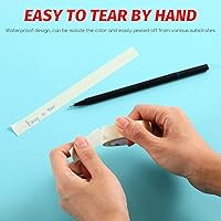 Vista 3 de Juego de 20 plantillas de bordillos de 0 a 9 números de dirección reutilizables, plantillas de números de plástico con 2 rollos de cinta adhesiva