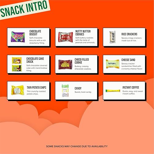 Miniatura 4 de Caja de aperitivos coreanos de 48 unidades, variedad de bocadillos coreanos envueltos individualmente con papas fritas, galletas, ramen y dulces