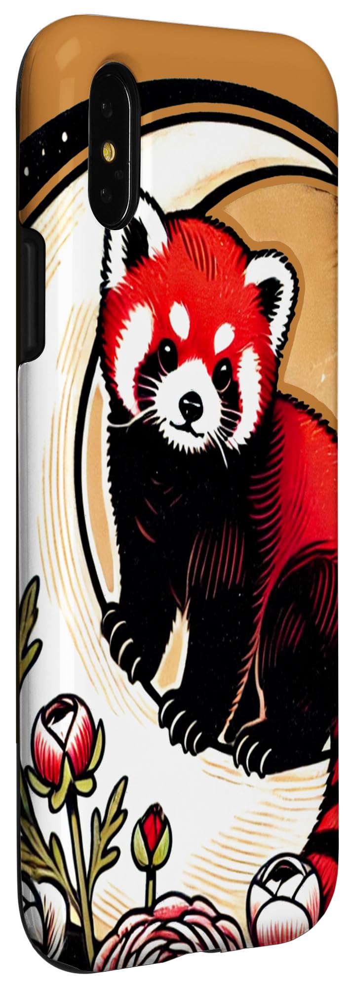 iPhone X/XS Red Panda Illustration Red Pandas design Case - Image 3