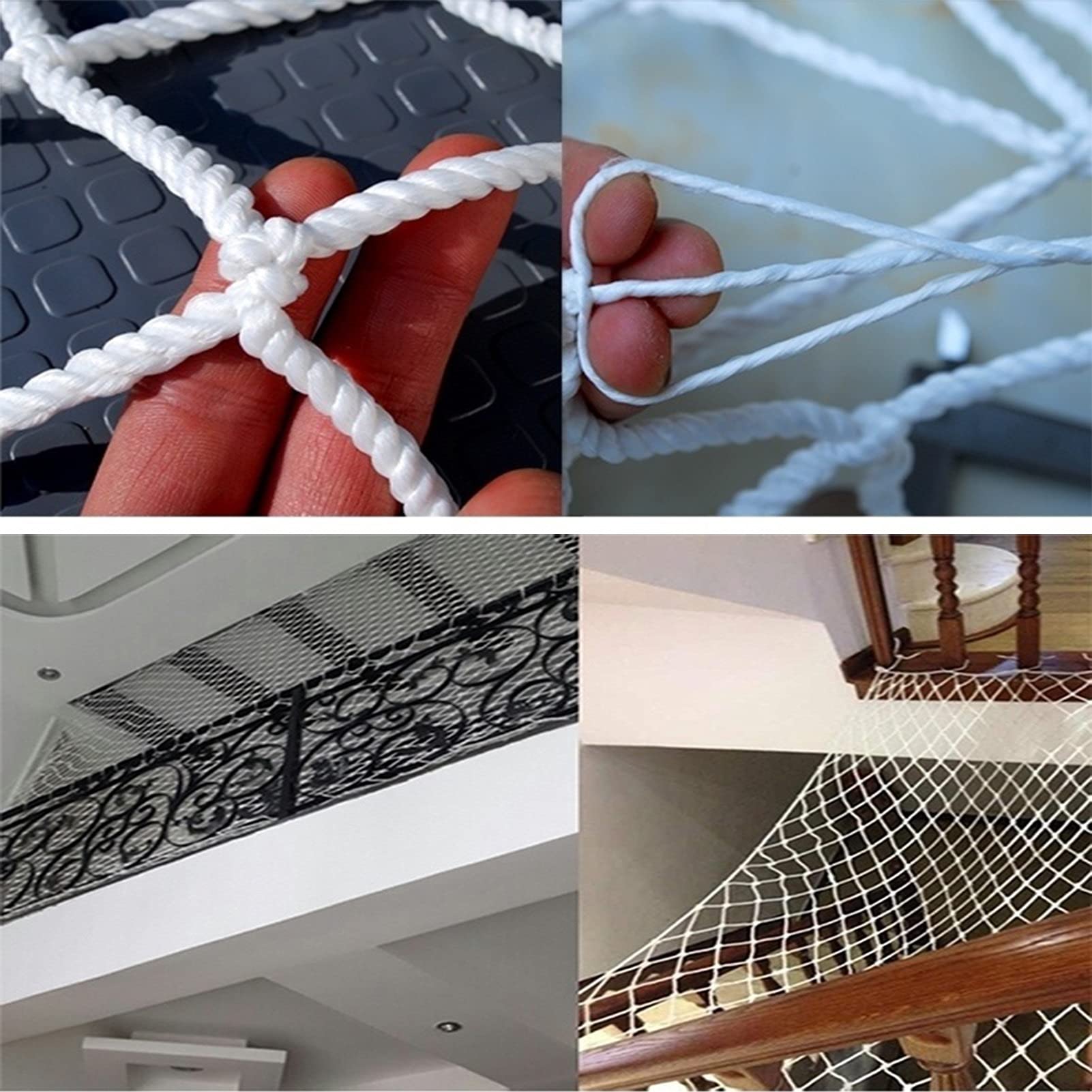 AWSAD Sicherheitsnetz für Kinder Wand-Dekonetz Kletterseilnetz Kindersicherheitsnetz Dekoratives Nylon-Seilnetz Verschleißfest Outdoor-Sicherheitsnetz Aus Nylon