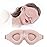 YIVIEW Sleep Mask for Side Sleeper, Complete Light Blocking 3D Pink Sleeping Eye Mask, Soft Breathable Eye Cover for Women Men, Relaxing Zero Pressure Night Blindfold