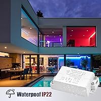 Vista 2 de Transformador de controlador LED de 10 W CC 12 V - Convertidor de conmutación de voltaje constante de 110 V CA a 12 V CC - Impermeable IP22-Pack de 2