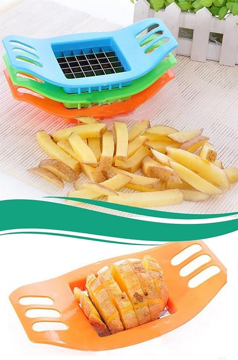 5DM-Kare Dizayn Pratik Kolay Patates Dilimeme Aleti Aparatı Bıçağı