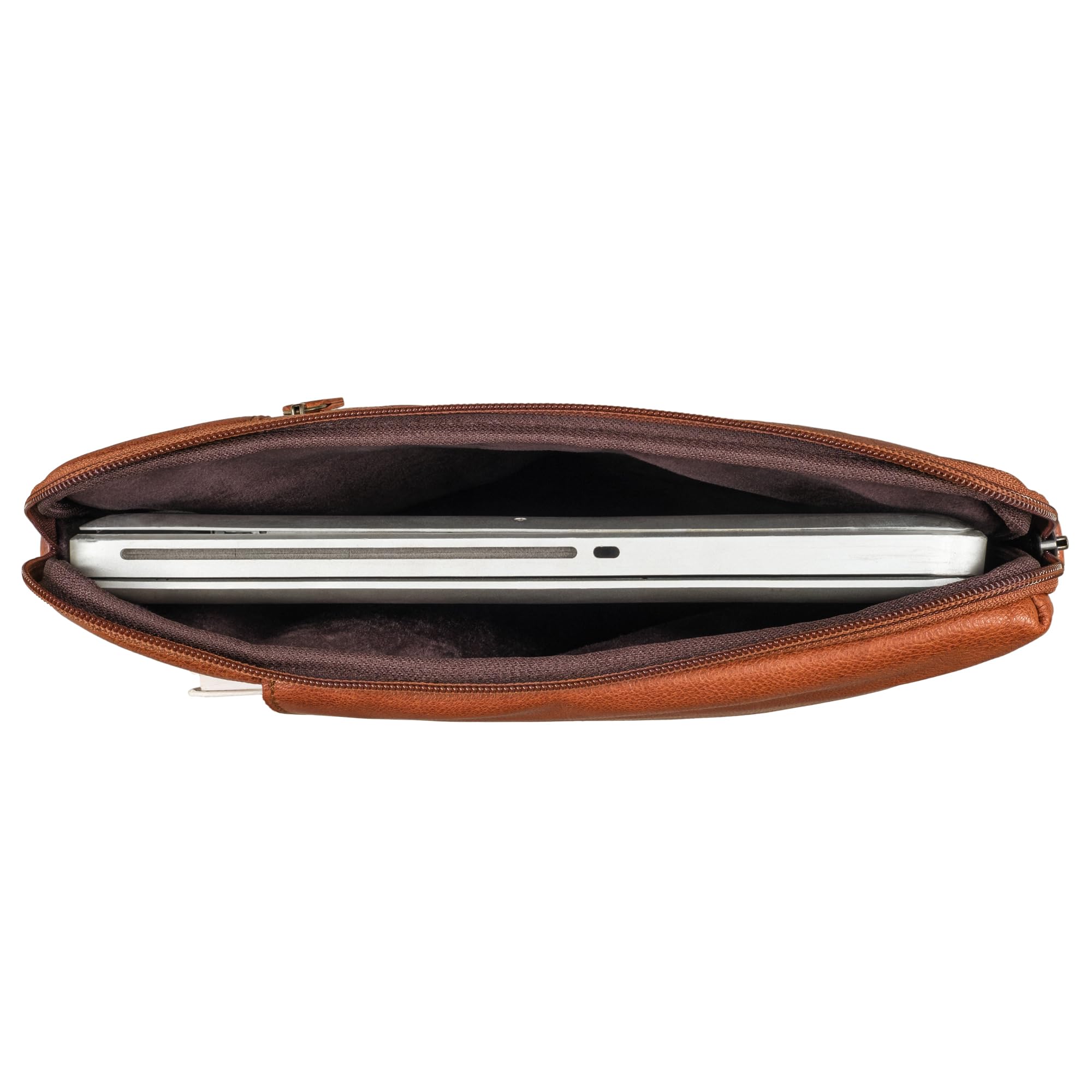 STILORD Kit 15.6 Pulgadas Maletín para Portátil Maletín de Cuero Hombres Cuero Genuino Laptop Case Piel Premium Bolsa para Portátiles Hombre Color:maraska - marrón