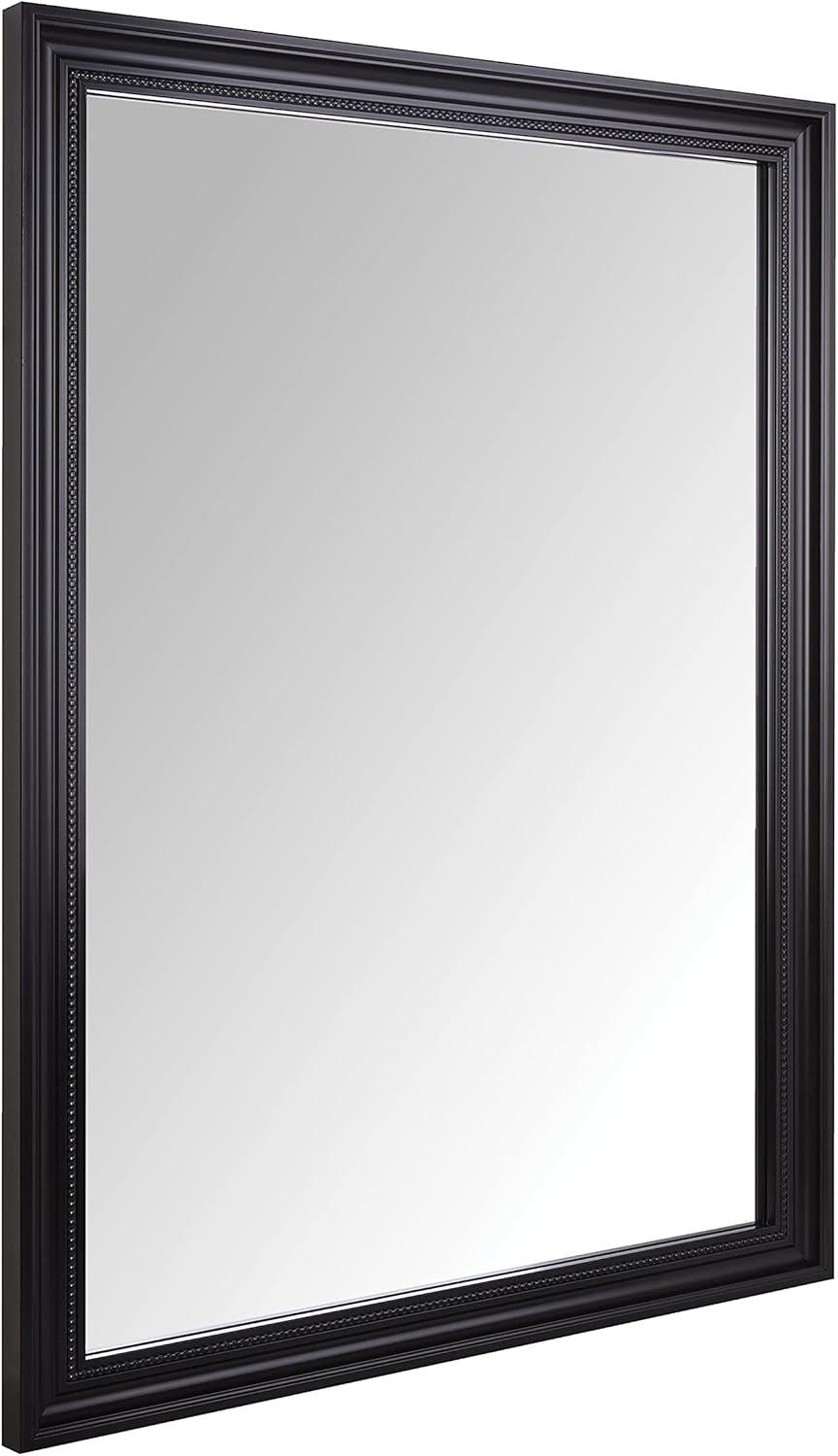  Basics Rectangular Wall Mirror 20" x 28", Standard Trim, White : Home & Kitchen
