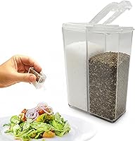 Vista 1 de Stay Fresh - Salero y pimentero de viaje - Mini salero y pimentero de viaje - Coctelero de especias portátil y recargable para camping, viajes