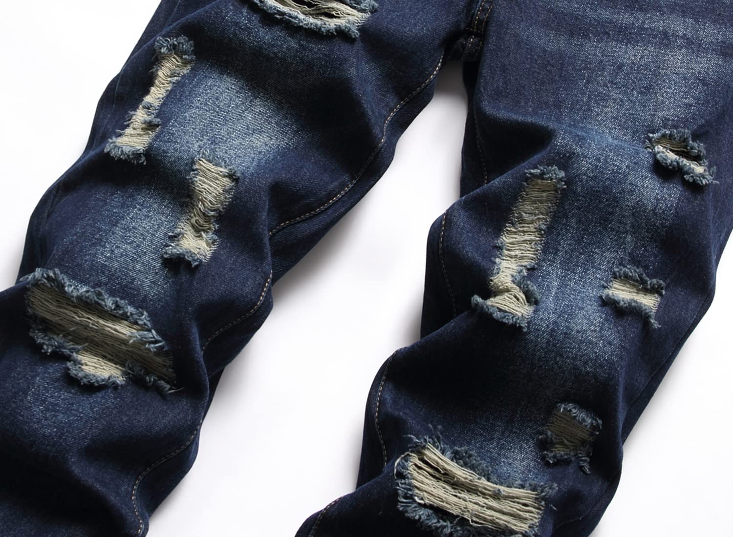 AITITIA Jeans Uomo Strappati Regular Fit