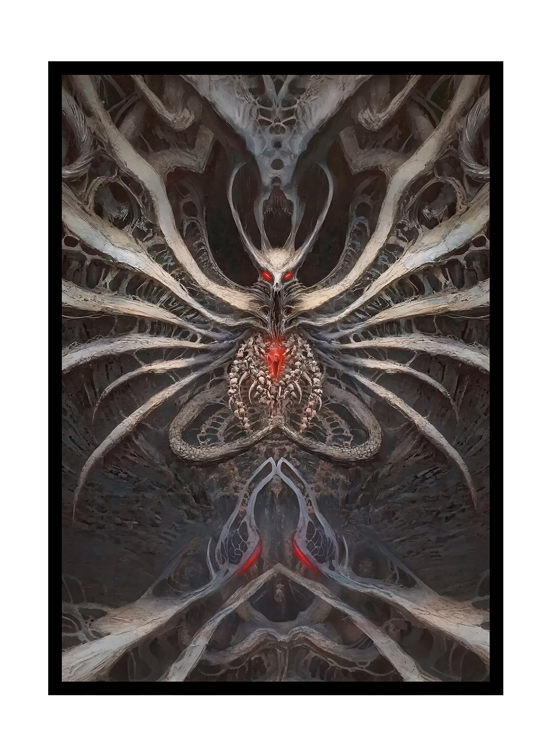 Katomula 100 PCS MTG Card Sleeves with 100 PCS Perfect Fit Sleeves, Art Matte Card Sleeves with Inner Sleeves - Fit Standard Size Cards - Duskmourn