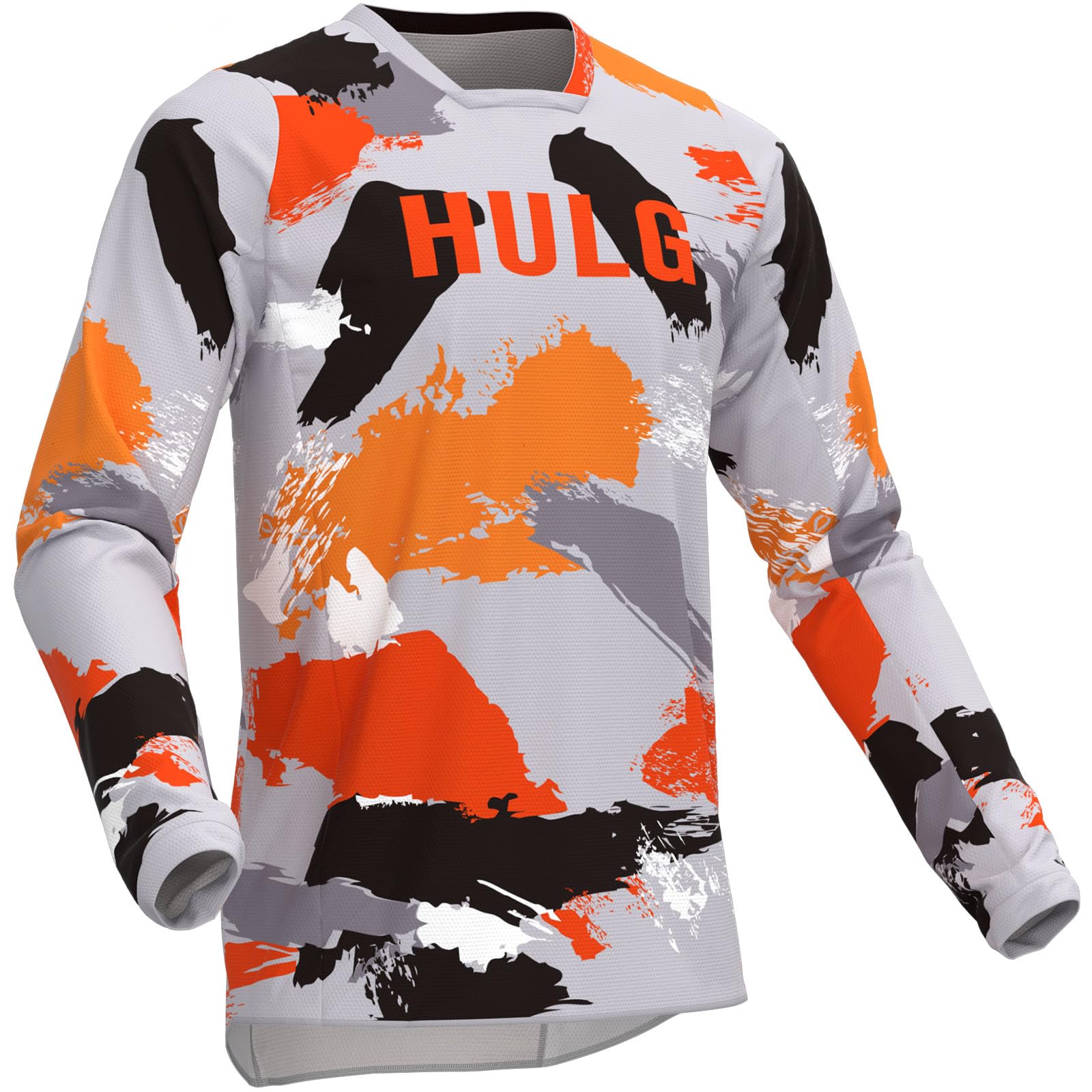 Maillot De VTT à Manches Longues pour Hommes - Respirant et à Séchage Rapide - T-Shirt De Course De Motocross BMX