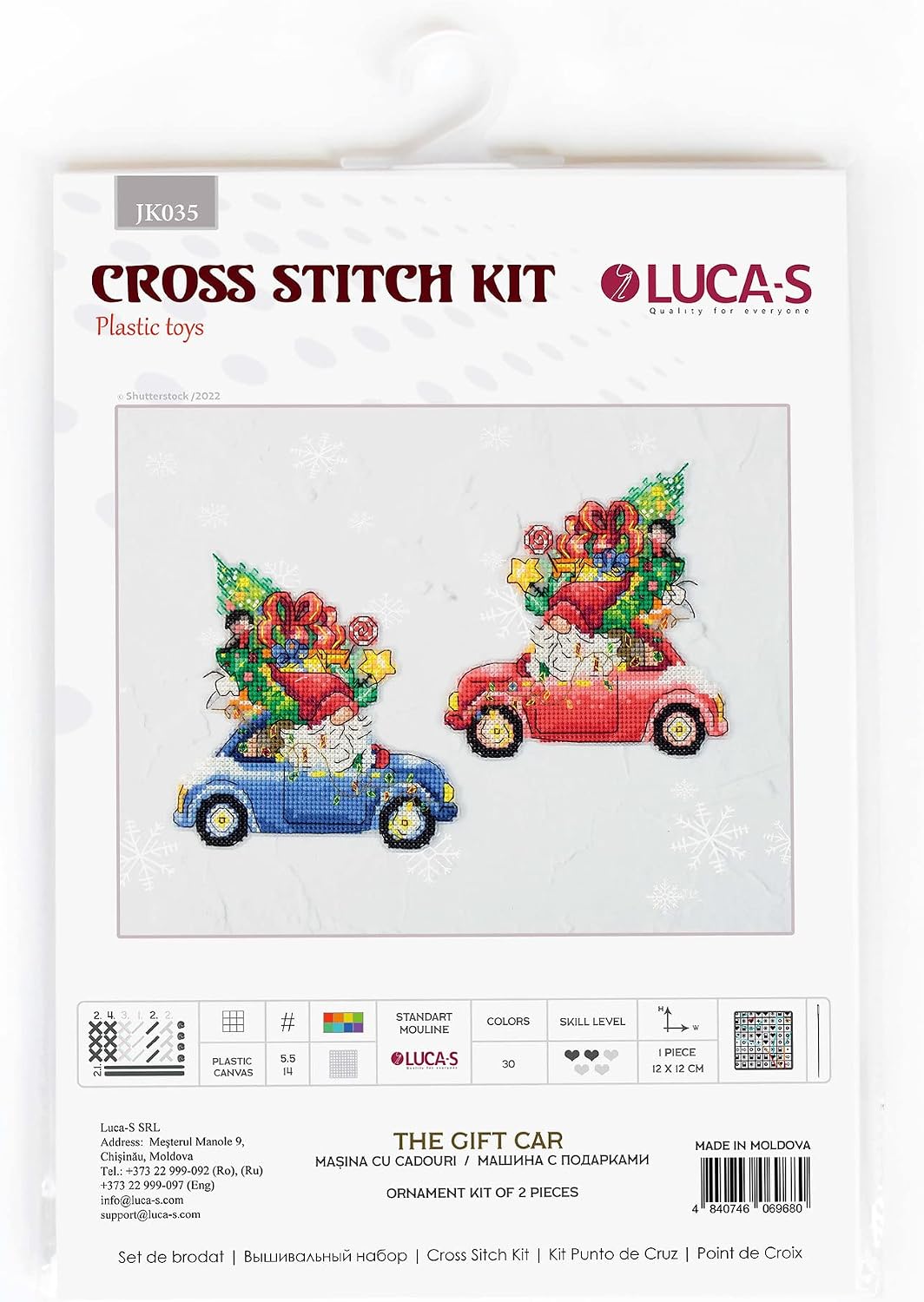 Toys Cross Stitch Kits Luca-S - The Gift Car, JK035