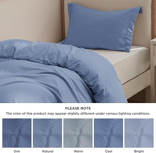 Vista 97 de Bedsure - Juego de funda de edredón de tamaño matrimonial, ropa de cama suave con doble cepillado, 1 funda de edredón (80 x 90 pulgadas) y 2 fundas