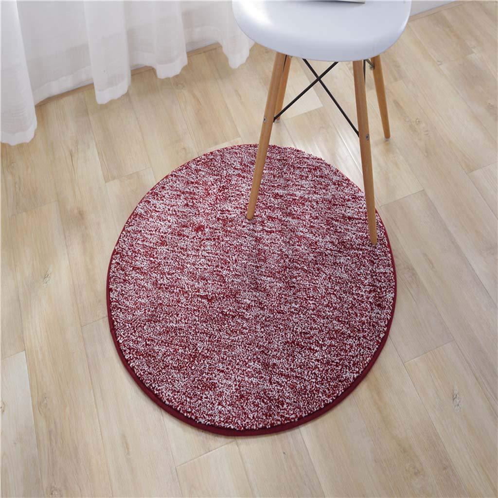 Tapis de chevet rond uni antidérapant de 180cm contre le sol froid
