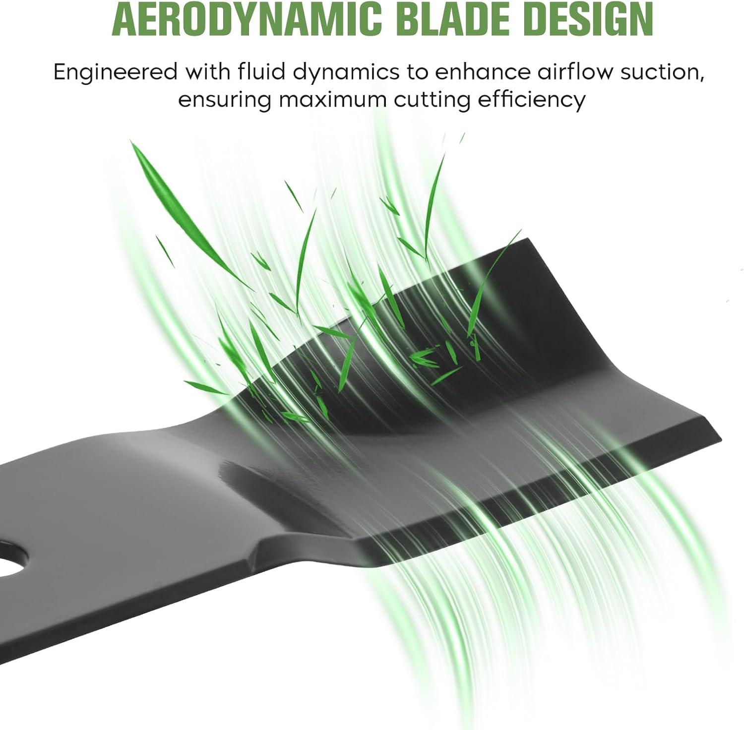 942-04417 High Lift Blades for Cub Cad 48" Deck Z-Force L48 Enforcer Recon 48 GT-2148 Tank Pro Z Lawn Tractors, Mower Blades for 01005336 742-04417 942-04417A 02005017 3 Pack