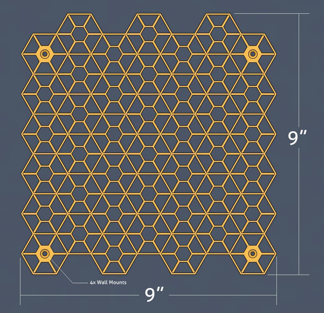 HexRacks Hair Dye Holder - Shades EQ & More - Wall Mountable or Stackable - Hair Sylist Dye Holder Rack | Holds 42 Bottles Per Section