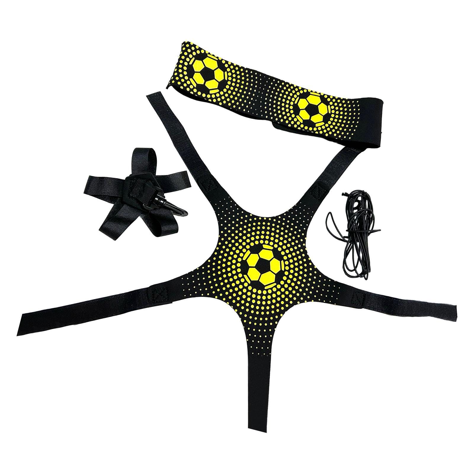Club Bollywood®Soccer Trainer Control Skills Solo Practice for Football Skills Improvement 5 Straps Printed|Sporting Goods | Team Sports | Soccer |1 Set Football Kick Trainer-picture-11