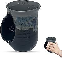 Vista 20 de Clay in Motion - Taza calentadora de manos para diestros, diseño Ocean Tide