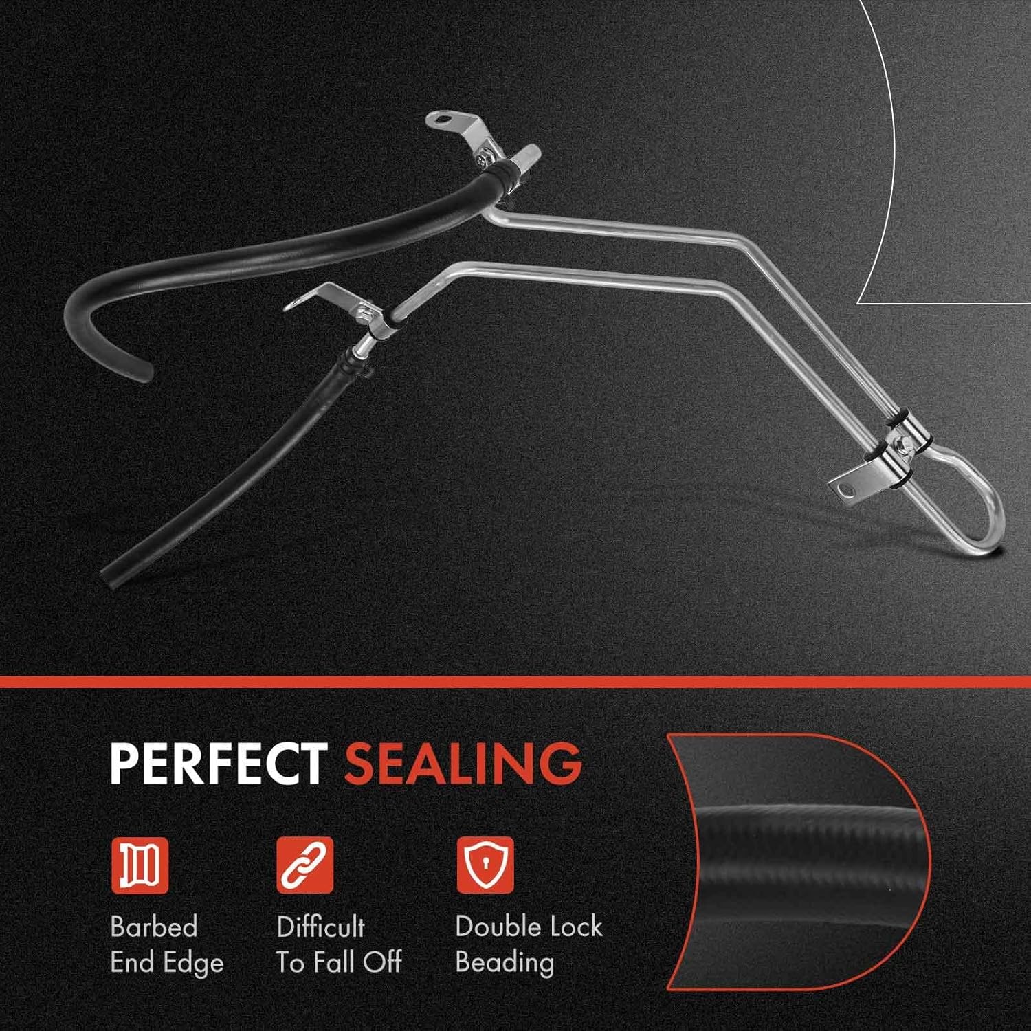 A-Premium Power Steering Return Hose Line Assembly Compatible with Toyota Tacoma 1996-2005 L4 2.7L Automatic Transmission Gear To Reservoir