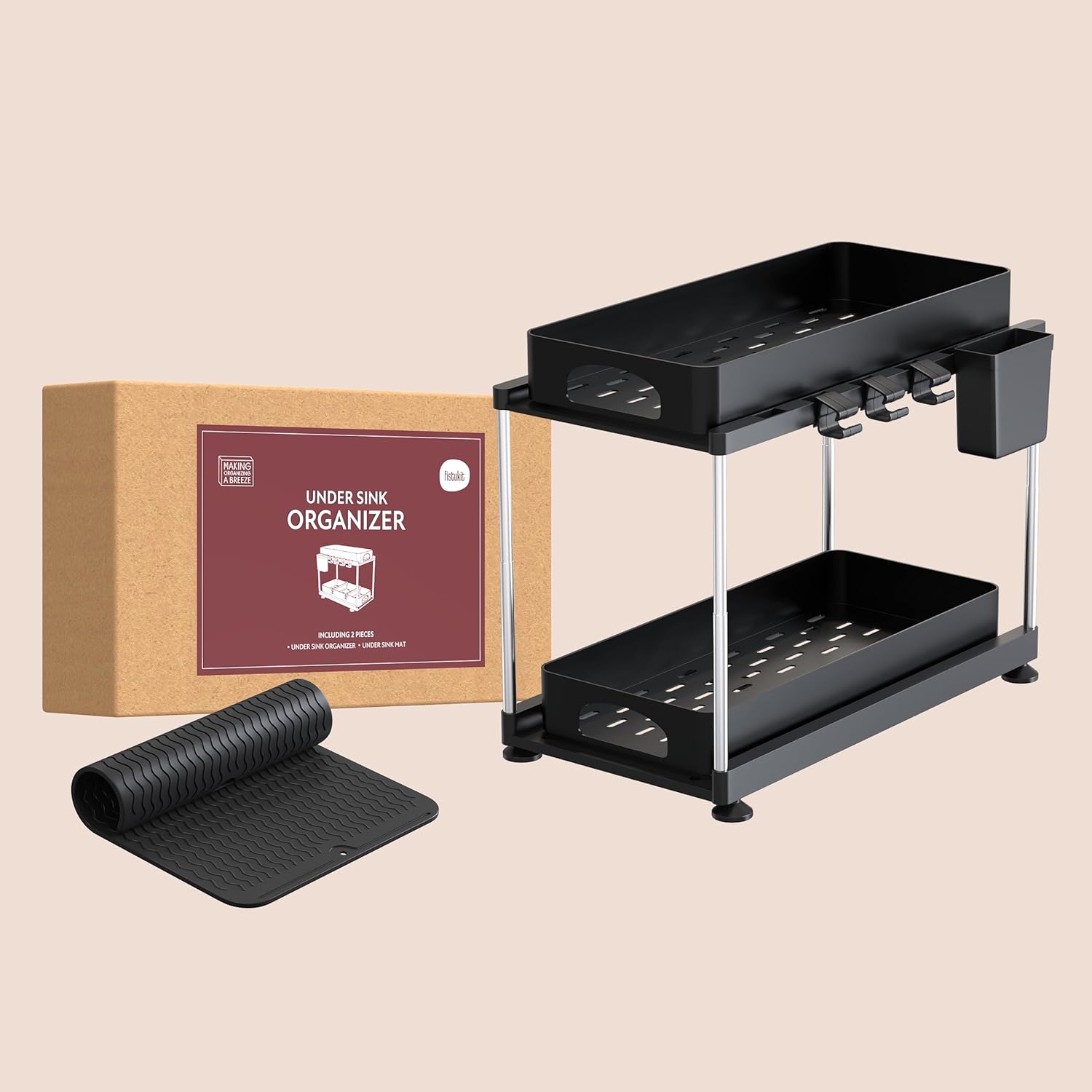 Under Sink Organizer Under Cabinet Storage Organizer with Under Sink Mat, 2 Pulled Out Drawers Undersink Organizers Kitchen, 3 Heights Limitations for Kitchen Sink Organizer Under Cabinet Under Sink Organizer Under Cabinet Storage Organizer with Under Sink Mat, 2 Pulled Out Drawers Undersink Organizers Kitchen, 3 Heights Limitations for Kitchen Sink Organizer Under Cabinet